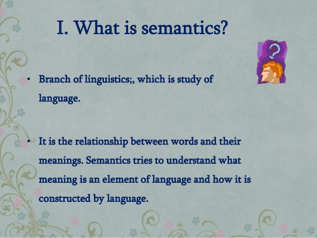 definition of semantics linguistics